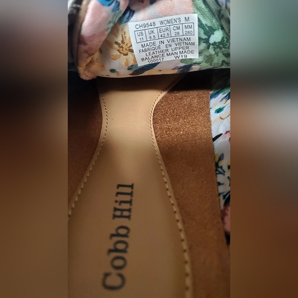 Cobb Hill Amalie Comfort Shoes WOM US11 CH9548 Taupe Leather Lace Up Sneakers - Picture 16 of 16